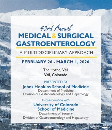 43rd Annual Medical and Surgical Gastroenterology: A Multidisciplinary Approach Banner